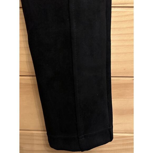 ANDREW MARC Pants Womens Medium Black Microsuede Skinny Pull-on Stretch Jeggings - Picture 5 of 7